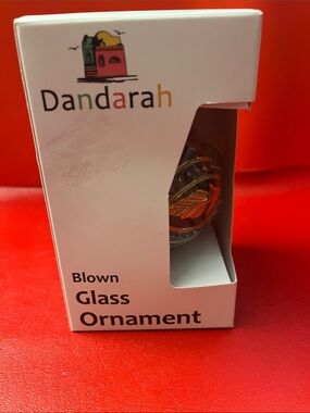 Dandarah Blown Glass Ornament - Christmas Silver & Gold